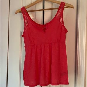 Express pink lightweight baby doll tank size XS